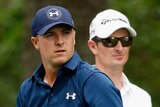 Jordan Spieth and Justin Rose in the final round of the Masters