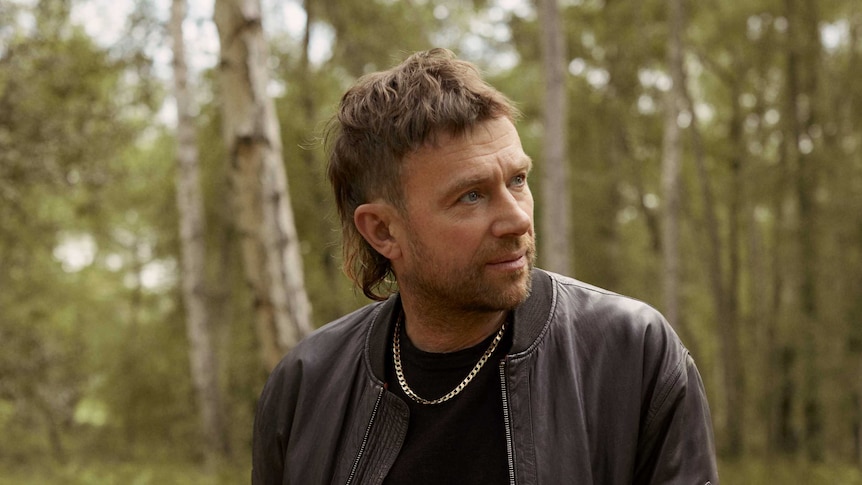 Damon Albarn in a forest