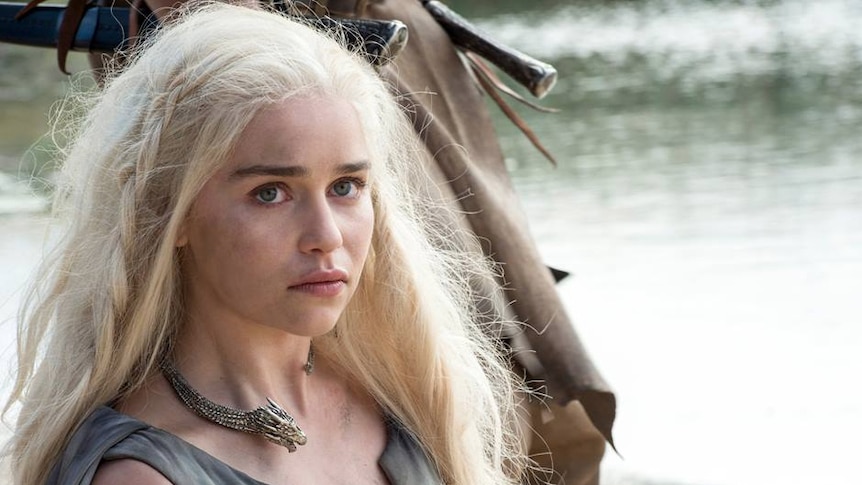 Actor Emilia Clarke plays Daenerys Targaryen in Game of Thrones.