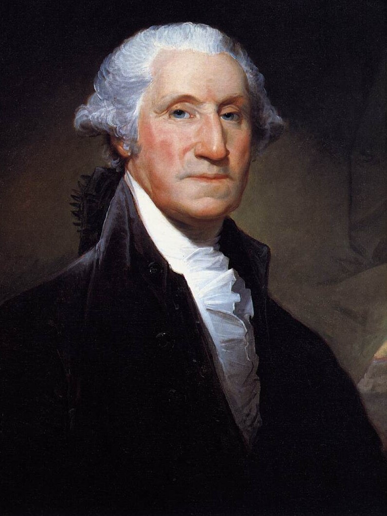 Portrait of George Washington.
