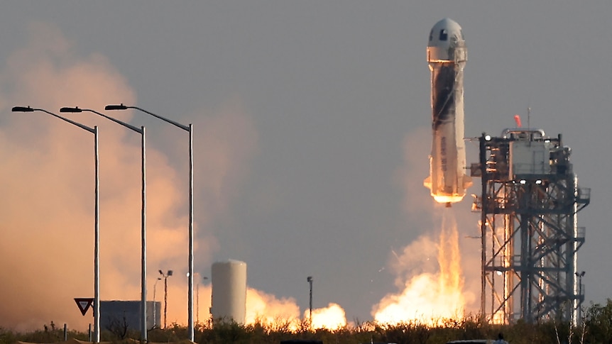 Nuovo missile Shepard al punto di decollo. 