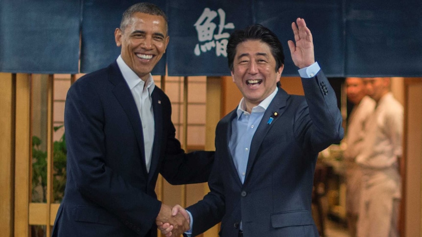 Obama lands Tokyo to launch an Asian tour