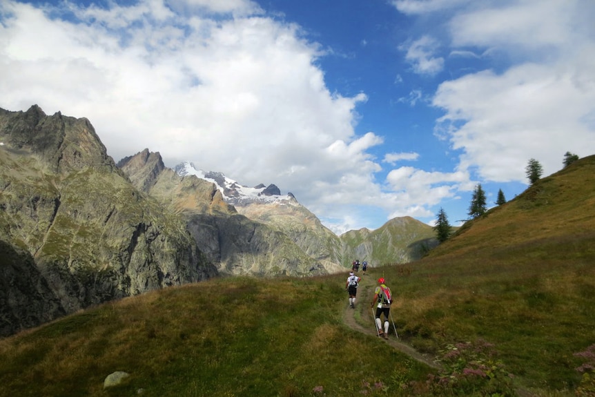 A station on the Ultra-Trail du Mont-Blanc.