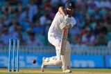 England's Alastair Cook batting after Australia enforces the follow-on on day three at The Oval.