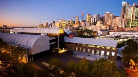 Aerial image of the Powerhouse Museum in Sydney.