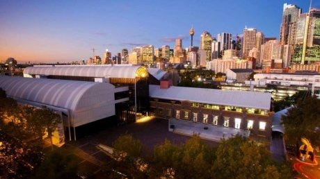 Aerial image of the Powerhouse Museum in Sydney.
