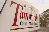 Welcome to Tamworth sign
