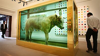 British artist Damian Hirst's The Golden Calf sold for $US18.5 million in September 2008