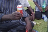 Indigenous people drinking alcohol