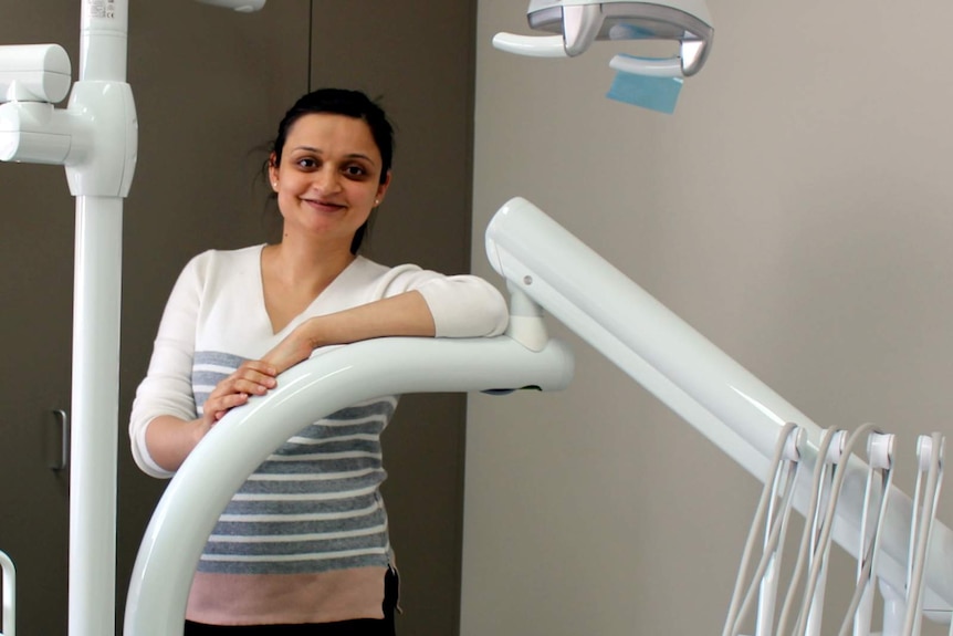 Dr Henna Bhardwaj in her dental surgery in Canberra, October 2017.