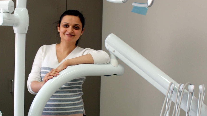 Dr Henna Bhardwaj in her dental surgery in Canberra, October 2017.