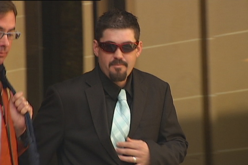 Bradley Chaplin leaving court after being cleared of negligent driving charge