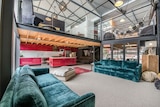The interior of a North Hobart warehouse conversion on the market for more than $1m.