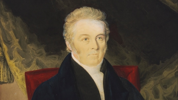 John Blaxland portrait by Richard Read, 1832. Watercolour painting, currently held at the State Library of New South Wales.