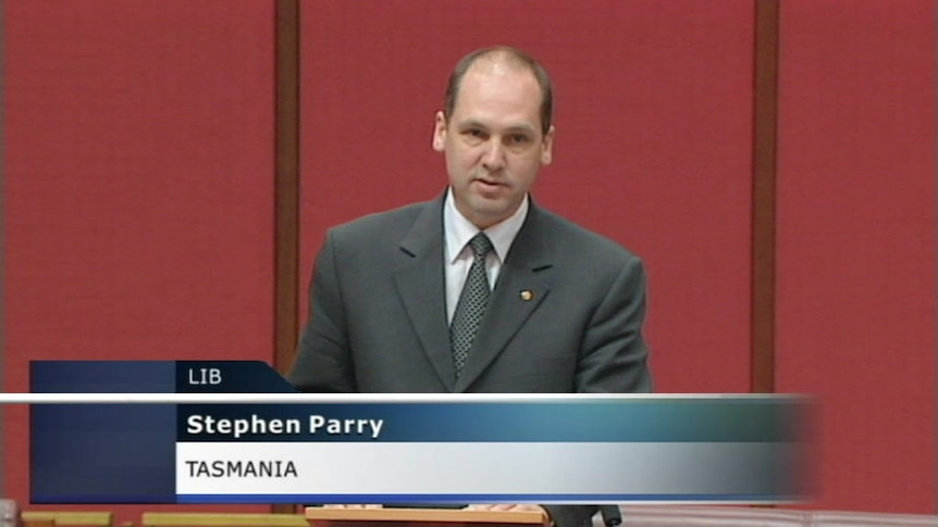 In his maiden speech, Stephen Parry said he came from a long line of Tasmanians.