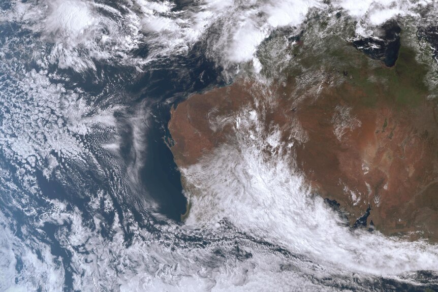 A satellite image of cloud over Australia