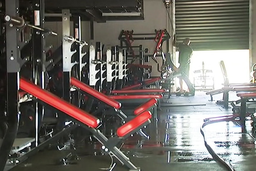 Townsville's World Gym is cleaning up after the flood