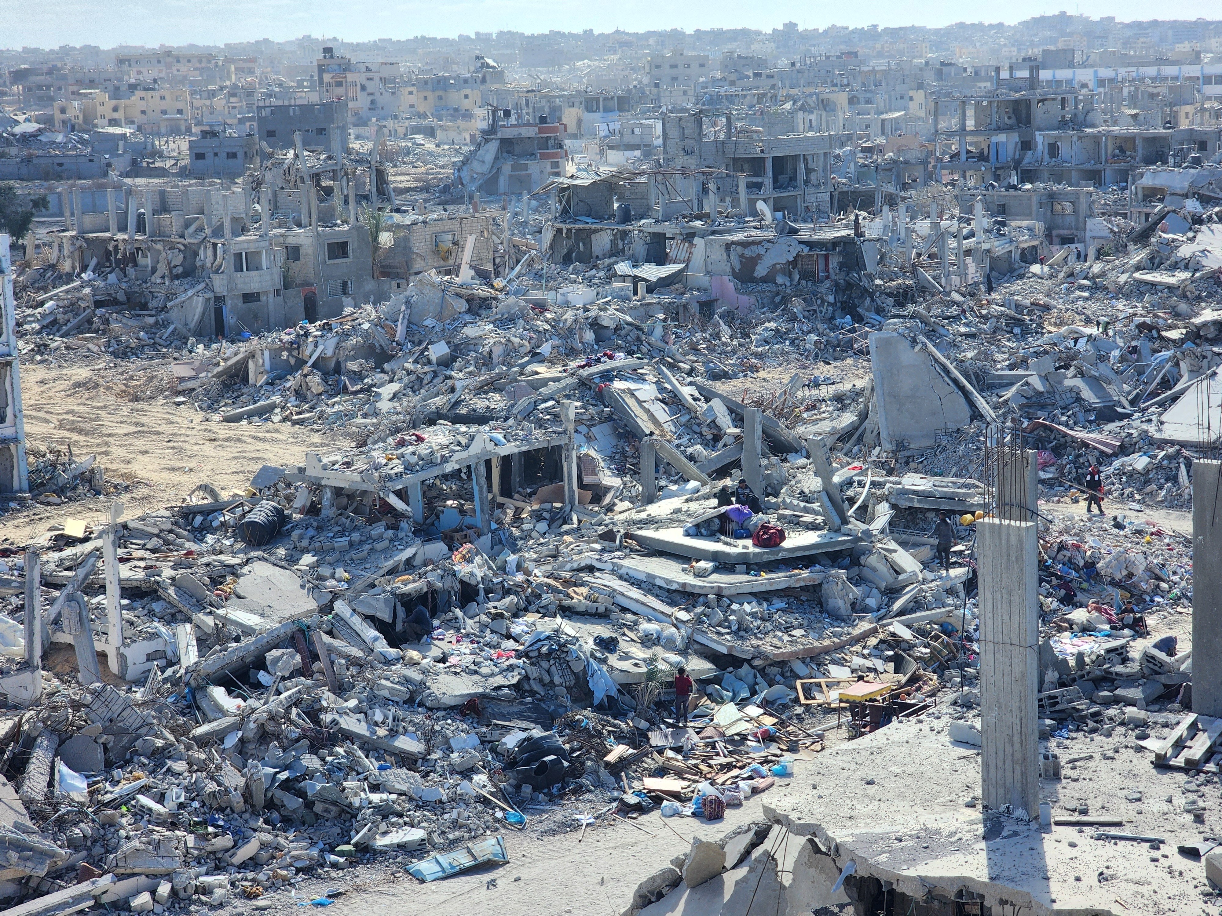 A destroyed neighbhourhood