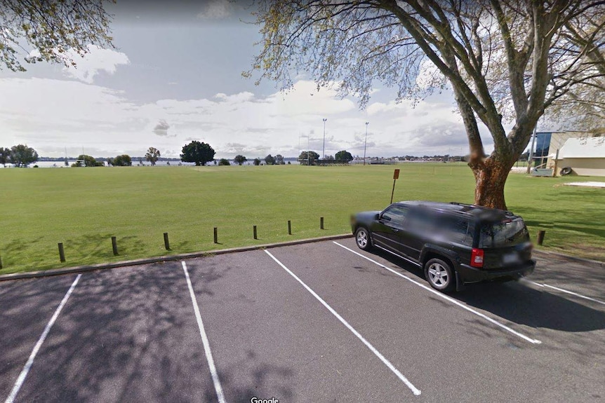 A Google Streetview photo of Tompkins Park.