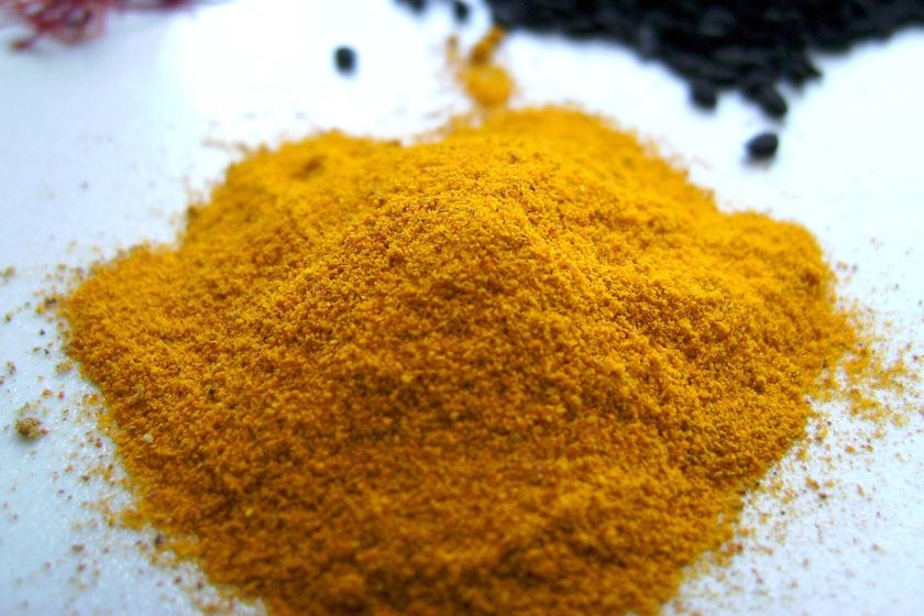 Turmeric sits on a kitchen bench