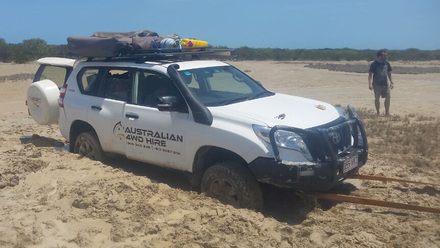 Australian 4WD Hire vehicle bogged near Broome in WA