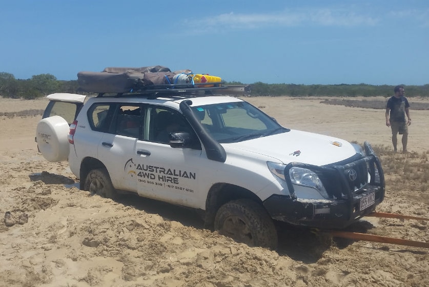 Australian 4WD Hire vehicle bogged near Broome in WA