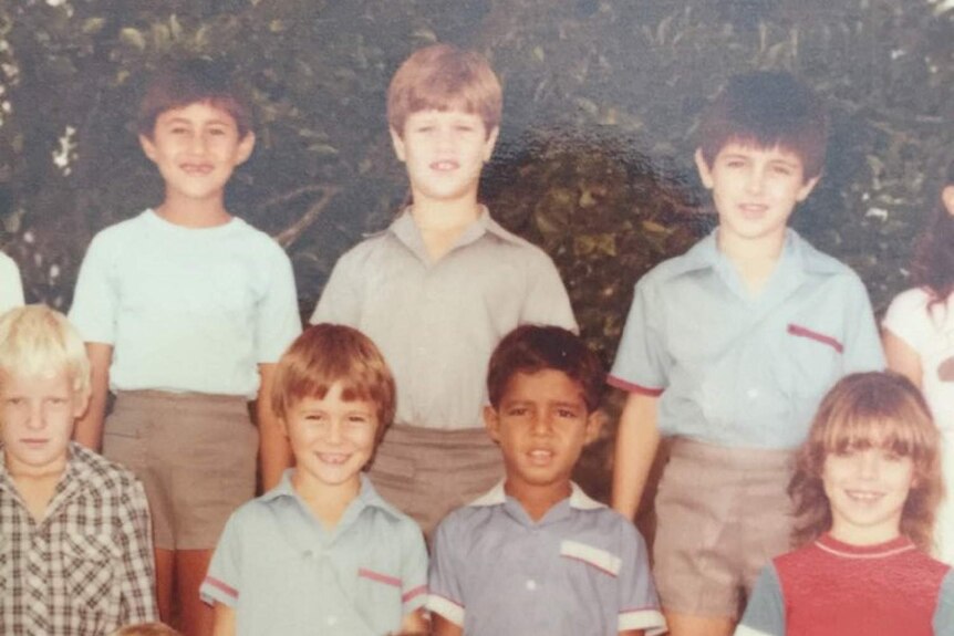 School photo of Gus Kuster and some of his class at Leichardt State School in 1985.