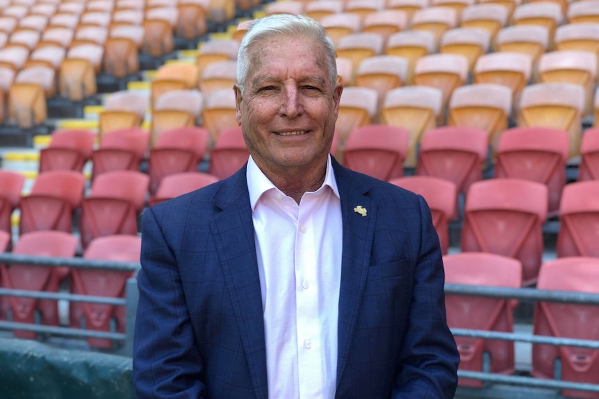 Alan at the stadium.