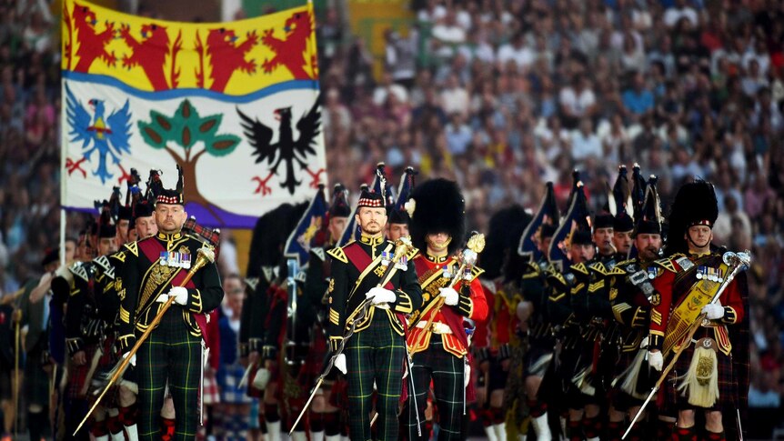 Scottish Regiments at Opening Ceremony