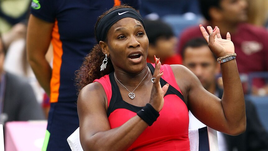 'Don't even look at me': Serena Williams goes after the chair umpire.