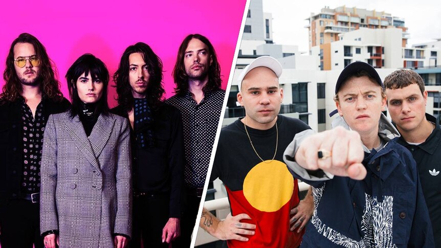 A composite of The Preatures and DMA'S
