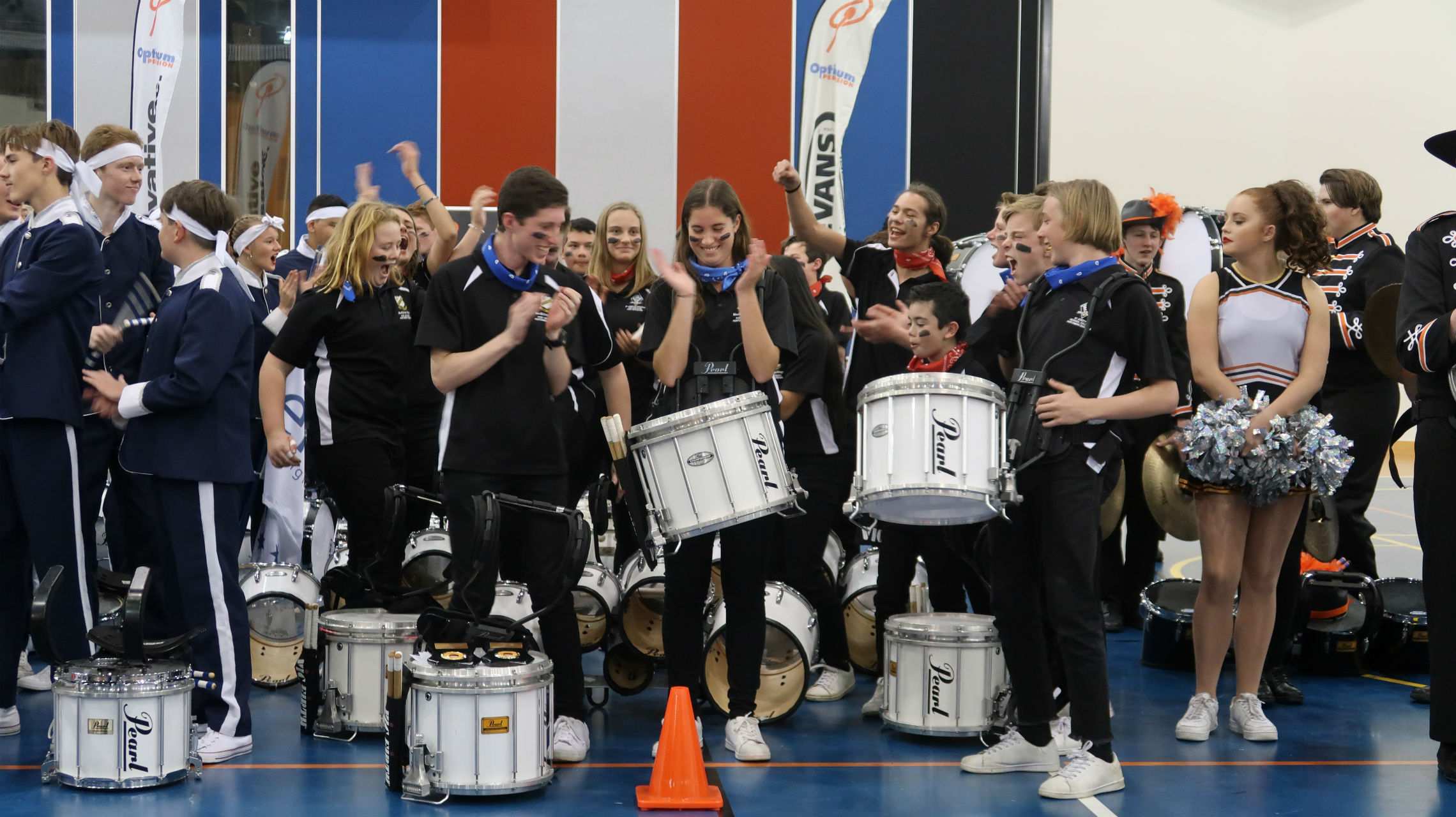 Drumlines teach young marching percussion bands the value of teamwork