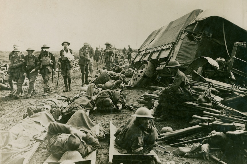 Aftermath of a battle B 69412 State Library SA