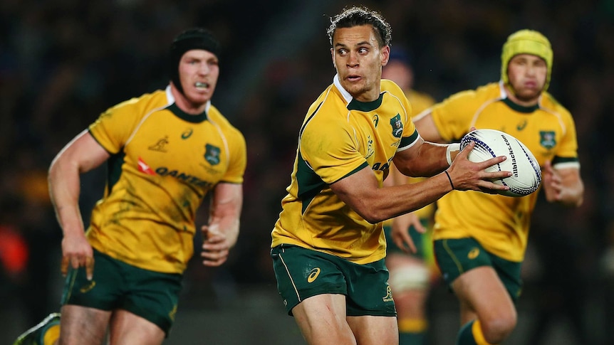 Australia's Matt Toomua in action during the Bledisloe Cup match against New Zealand in August 2015.