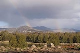A double rainbow over the Tuggeranong valley.