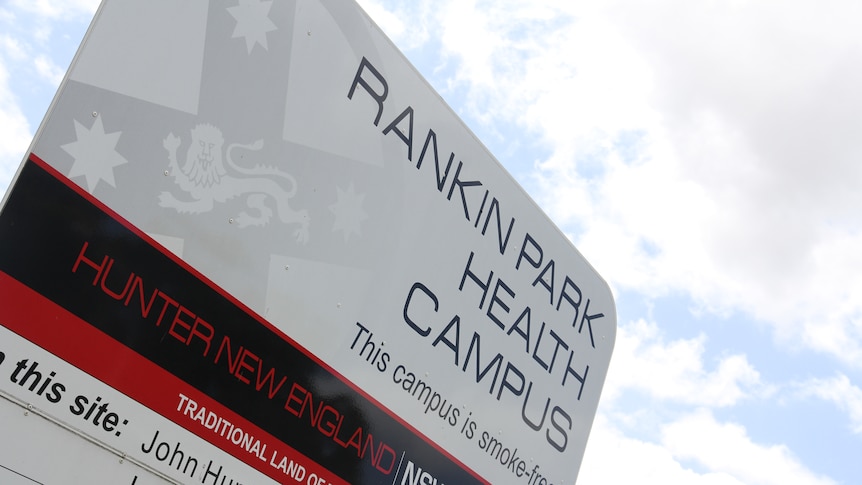 Hunter New England Health generic sign Rankin Park campus