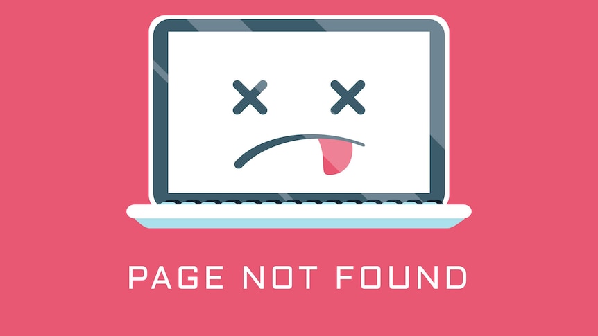 404 error. illustration of a laptop showing 404 page not found and emoji