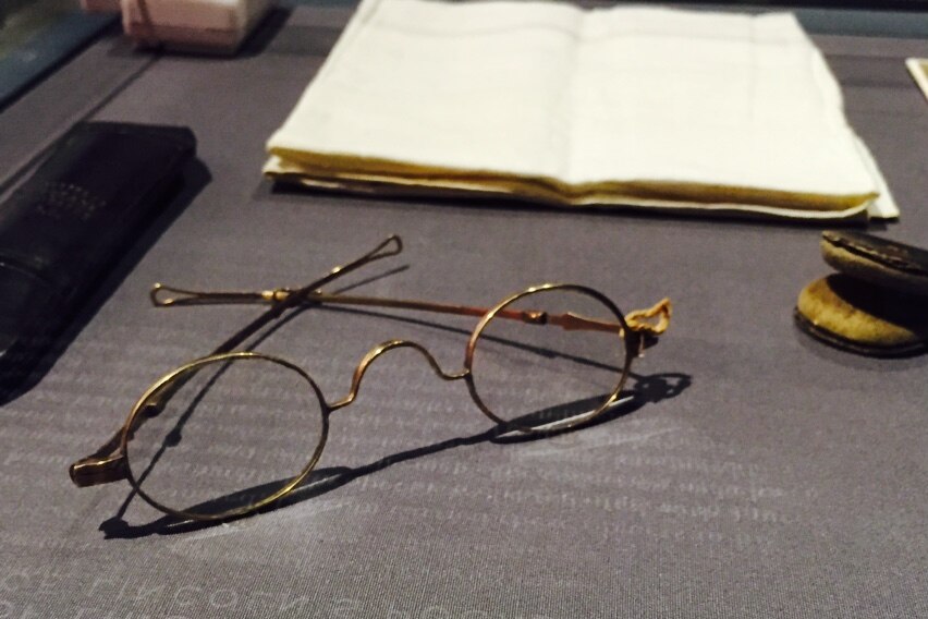 Abraham Lincoln's spectacles, on display at Ford's Theatre Museum