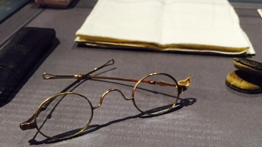 Abraham Lincoln's spectacles, on display at Ford's Theatre Museum