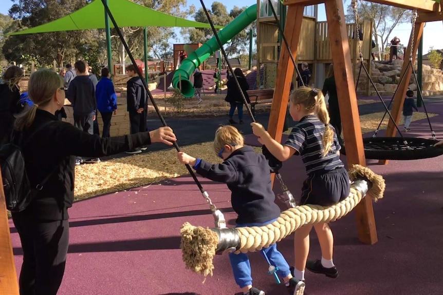 Inclusive playground at Park Holme in suburban Adelaide.