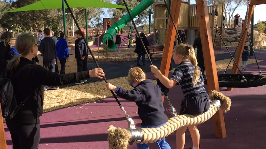 Inclusive playground at Park Holme in suburban Adelaide.