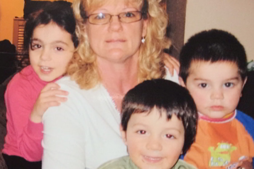 Karen Nettleton with her grandchildren