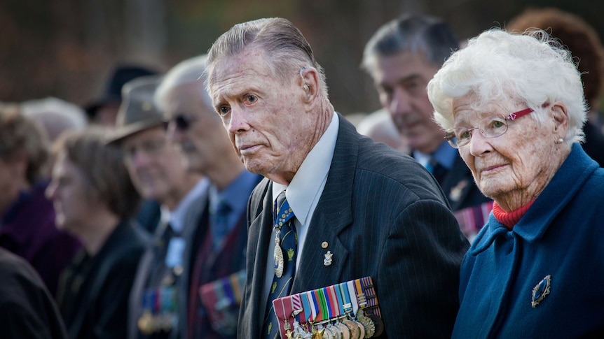 Veterans at Bomber Command ceremony