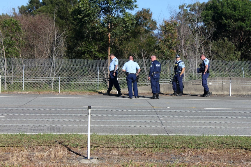 The man allegedly attacked a woman at Port Macquarie before being chased by police along the highway to Bonville.