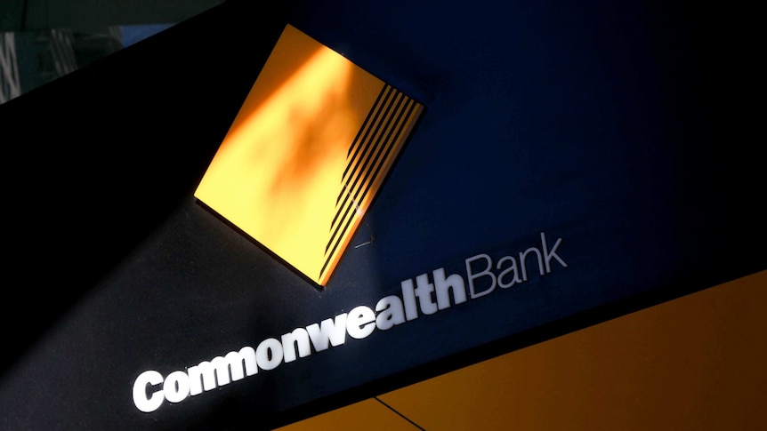 A Commonwealth Bank sign in Sydney