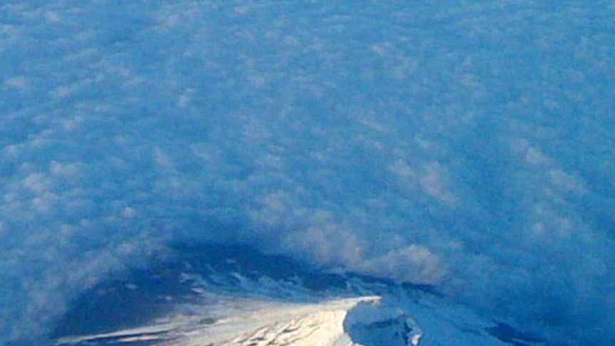 Mt Fuji rises out of the cloud