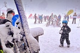 Skiers are heading out to take advantage of the snowfall at Thredbo.