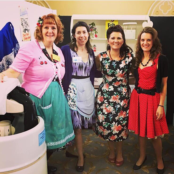 Lynne Sheedy, Lori Howlett, Liz Marsden and Stacey Daciw from the Ballarat Apron Festival committee.