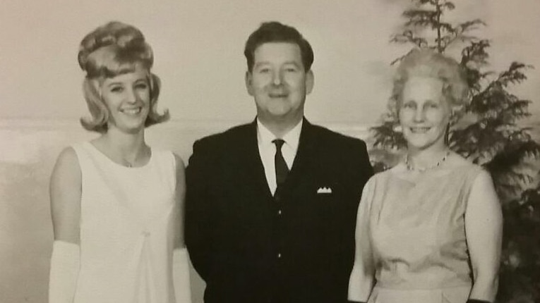 Lucille Butterworth with her parents
