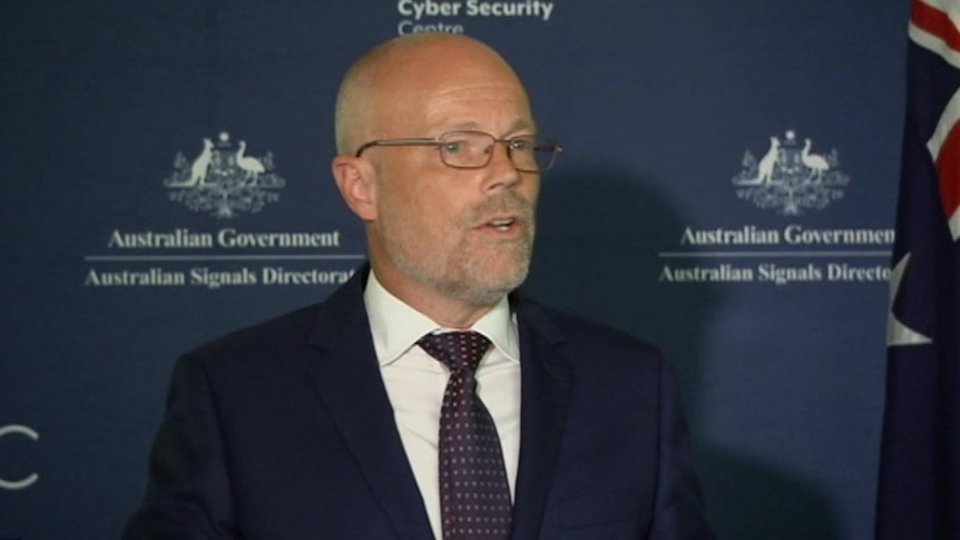 Alastair MacGibbon, head of cyber securities, says it is unclear who the hacker is.